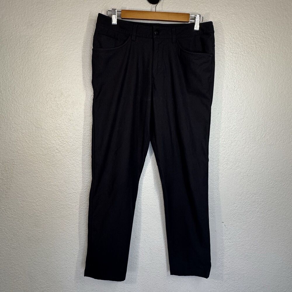 Lululemon ABC Pant Classic Fit 5 Pocket Black Work Travel Active Men 31x30
